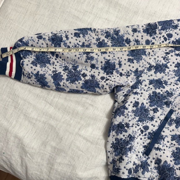 NWT Anthro Maeve Floral Print Bomber Jacket - Picture 5 of 6